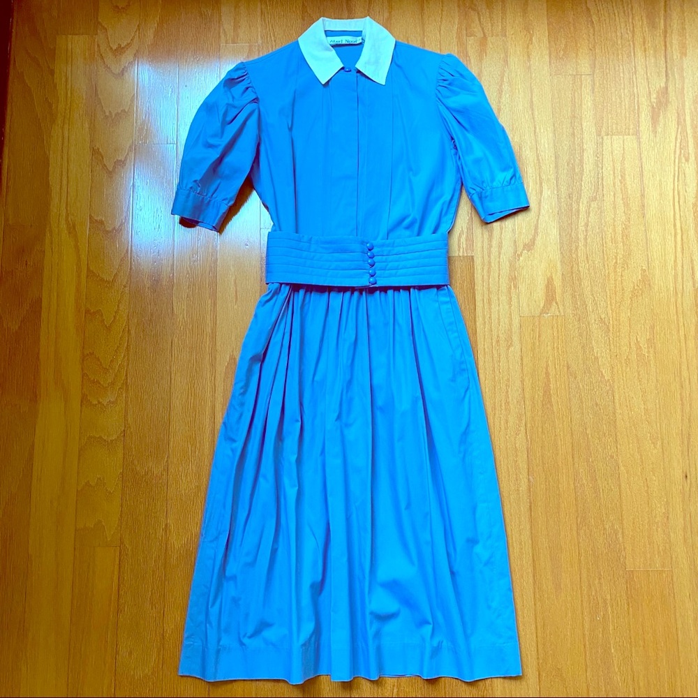 Vintage 70’s Albert Nipon Classic Cotton Dress - image 1